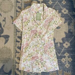 H&M Mama Pastel Floral Tie Back Maternity Blouse